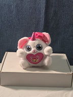 ZURU Rainbocorn Puppycorn Penny the Pug 5" Plush White Pink Bow Glitter Horn