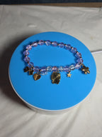 Kawaii Kitty Pink Beaded Stretch Charm Bracelet Y2K