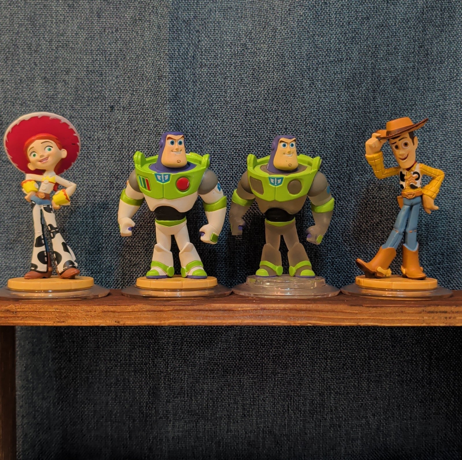 Disney Infinity 1.0 Toy Story 4 Figures Jessie Buzz Buzz Crystal Variant Woody