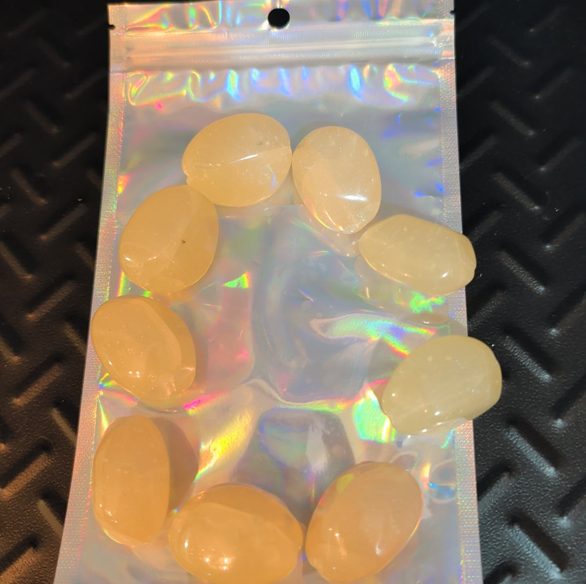 Drilled Stone Beads Peach Natural Tumbled Boho Craft