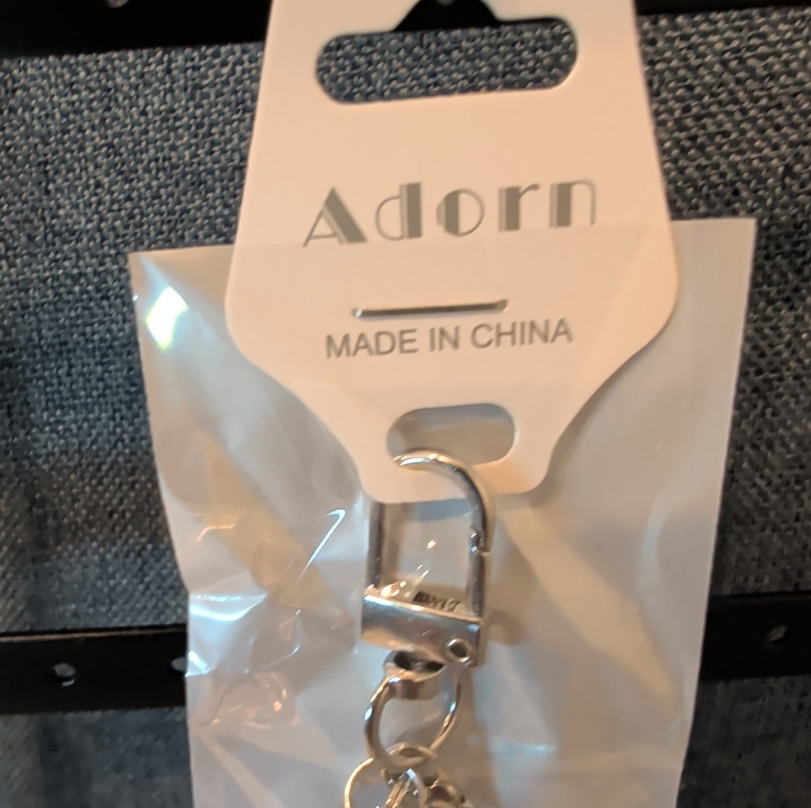 Adorn Beaded Phone Strap Charm Pearl Glass Crystal Y2K Keychain New Card