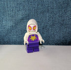 LEGO Marvel Ghost Spider Minifigure Gwen Stacy Kids Custom Sitting Toy Used