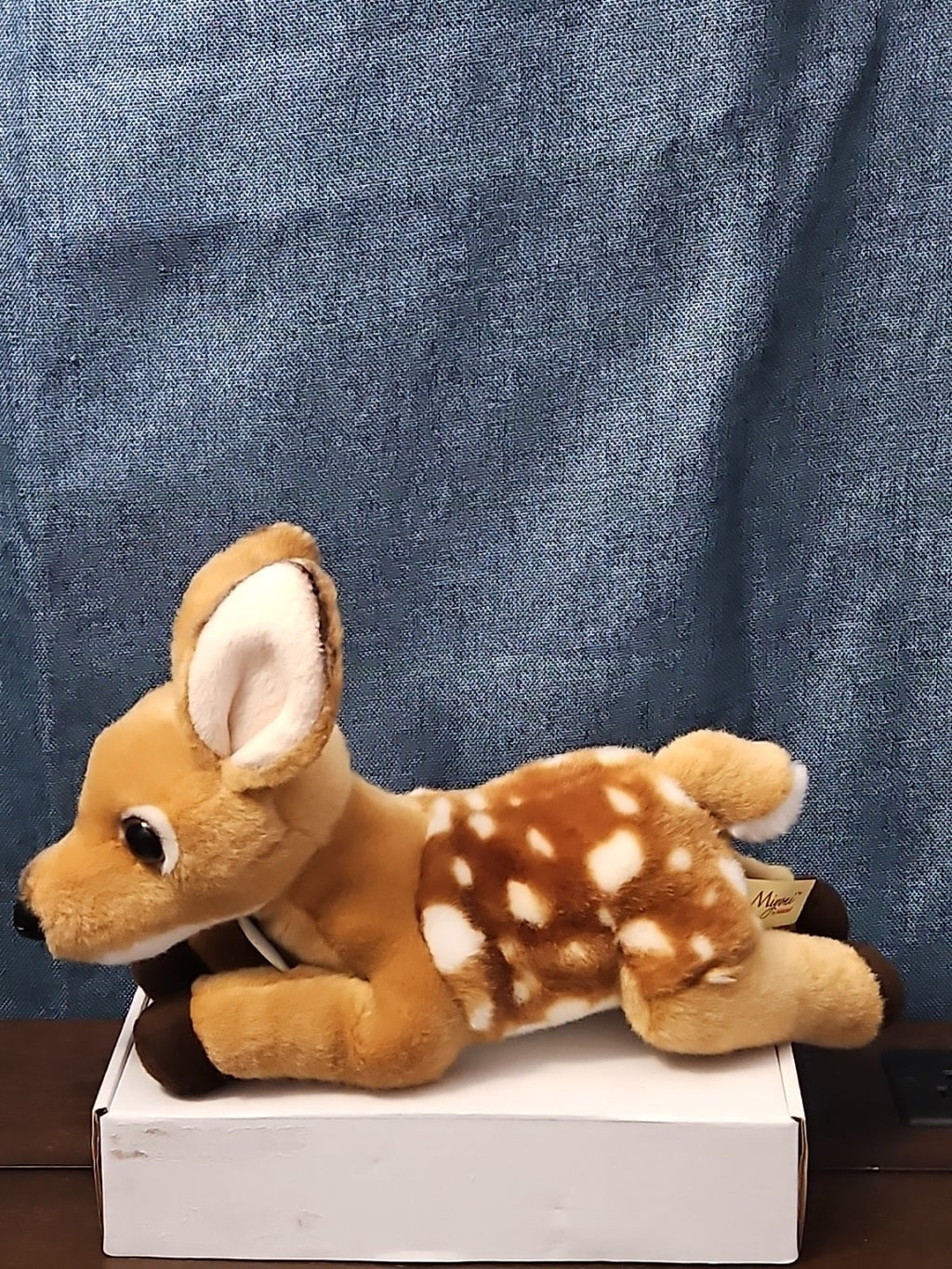 Aurora Miyoni Spotted Fawn Deer Plush 11" | Realistic Laying Down Stuffed Animal