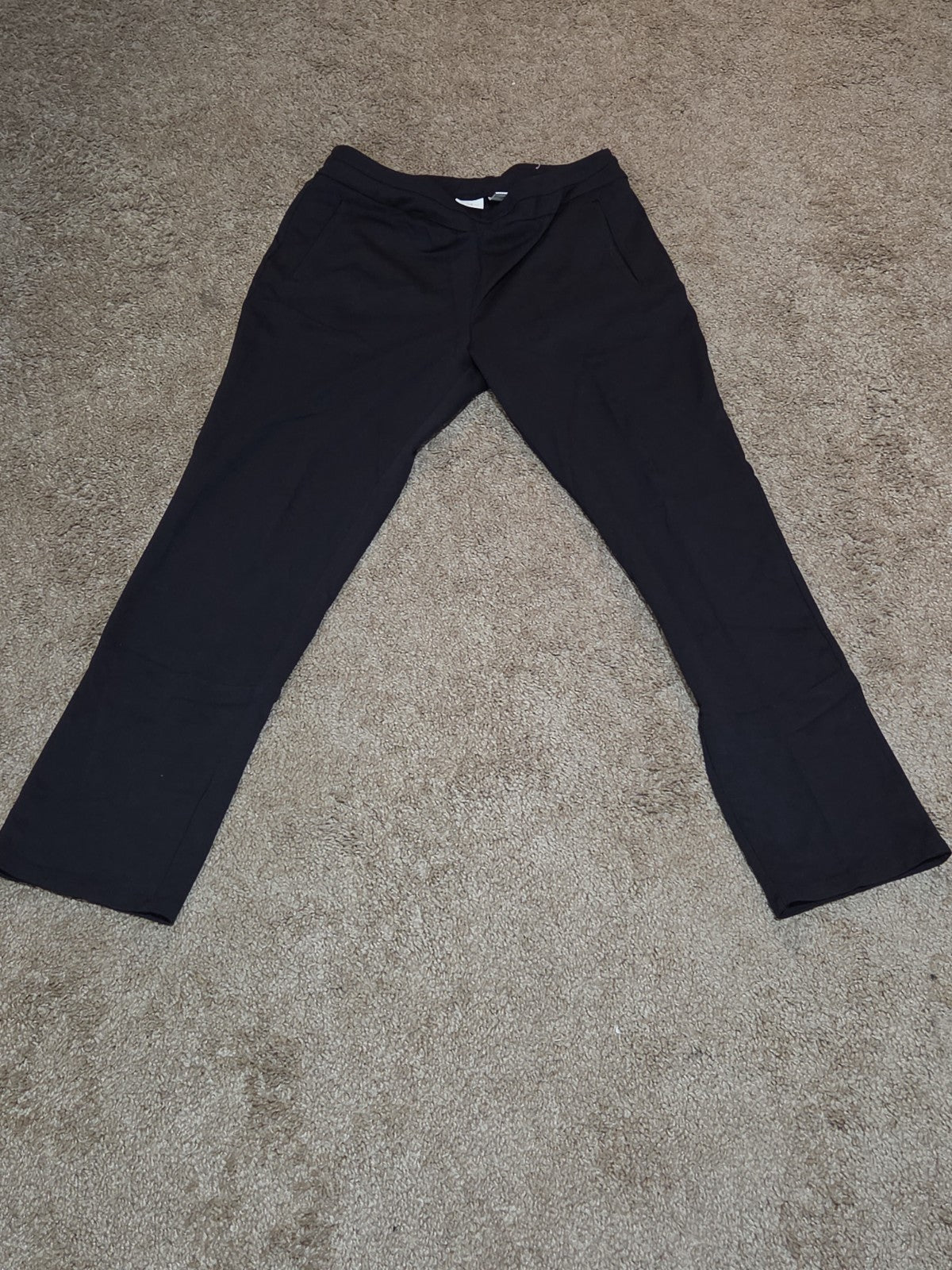 Cato Black Slacks Womens MP Classic Stretch Pull On Pants Comfort