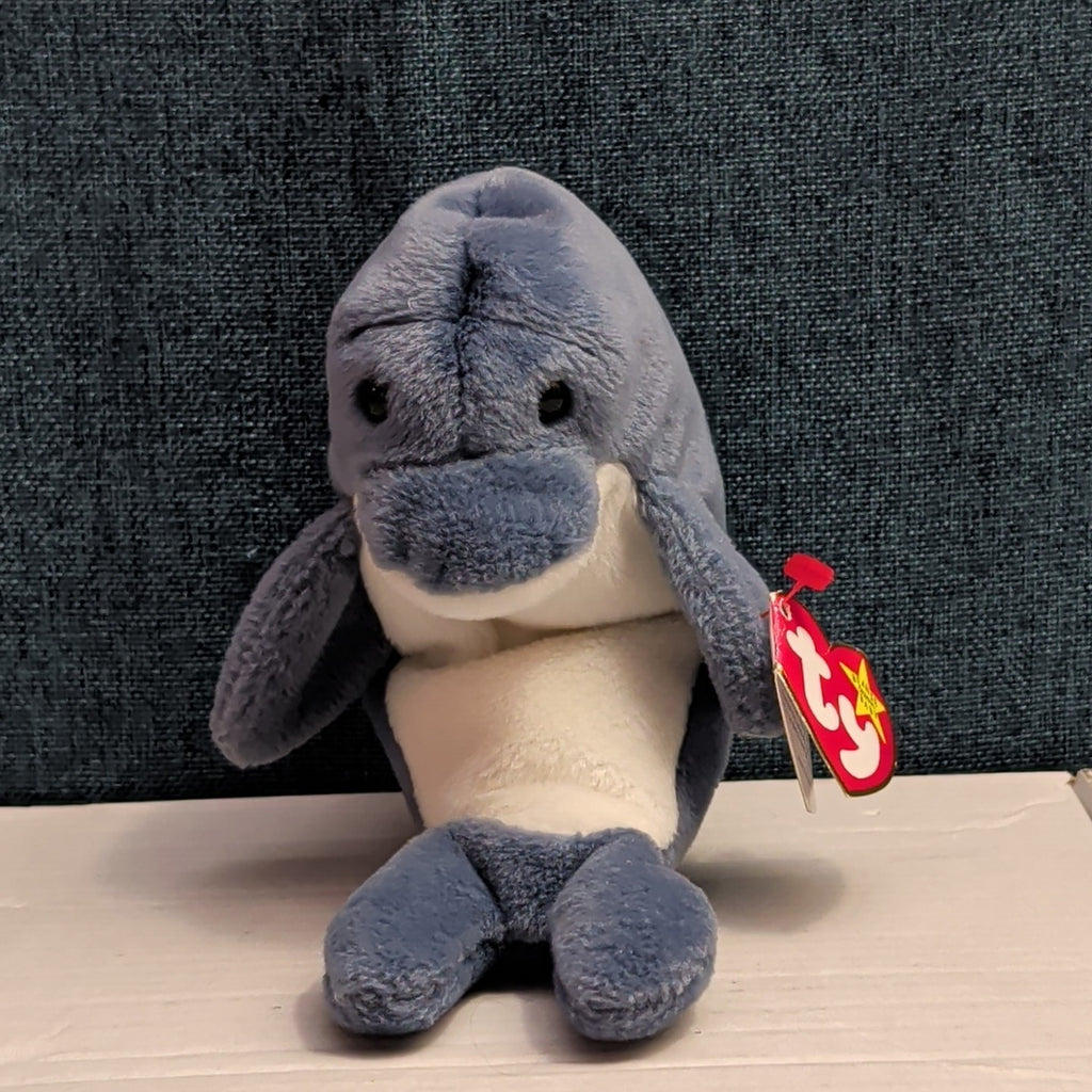 Ty Beanie Baby Echo Dolphin 1996 Retired 4th Gen Tags MWMT PVC Pellets Vintage