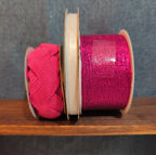Gift Wrap Co Sullivans Ribbon Trim Lot 3 Fuchsia White Destash