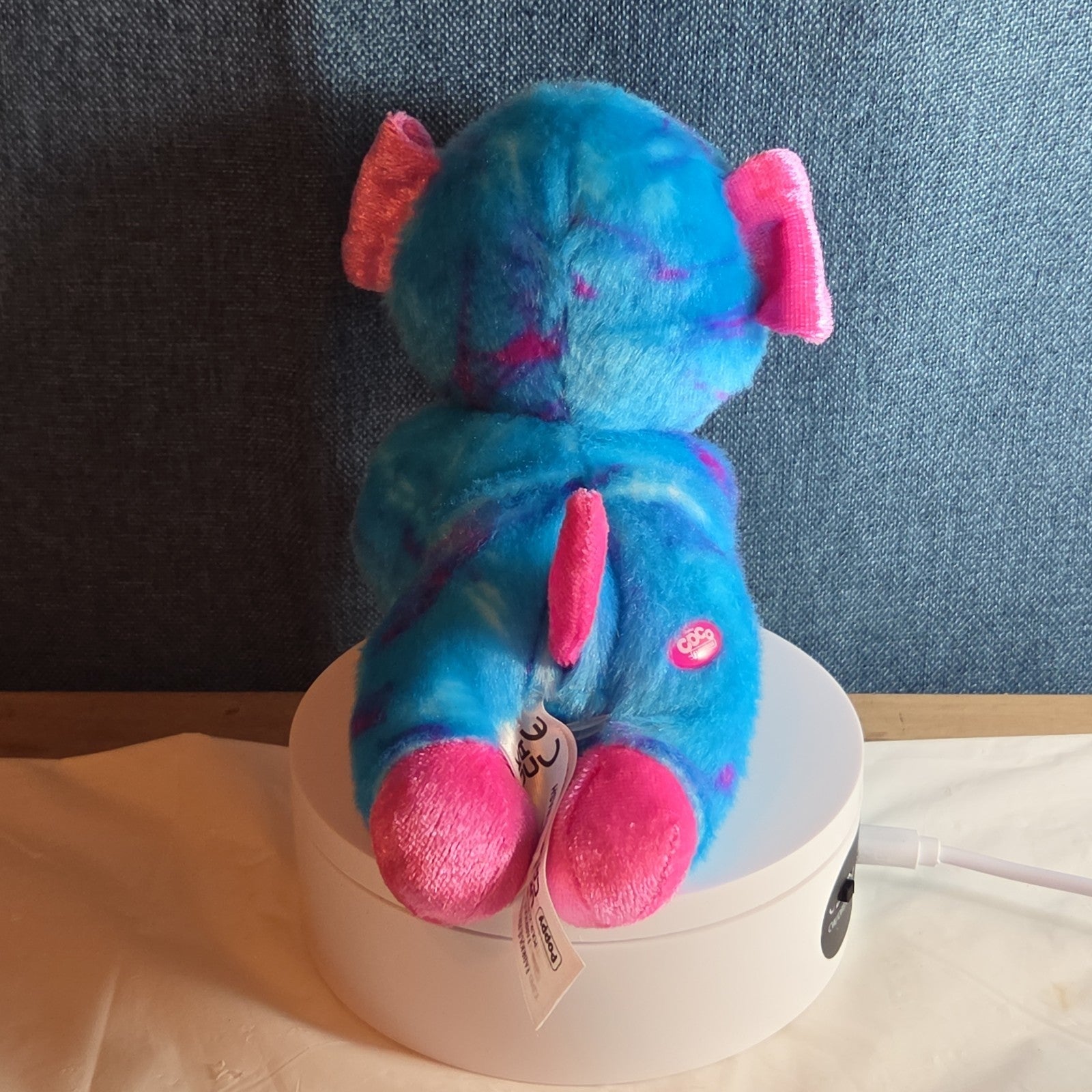 Zuru CoCo Surprise Neon Cone Poppy The Dog Blue & Pink Plush W/ Surprise Inside