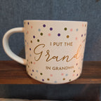 Threshold Grand In Grandma 16oz Stoneware Coffee Mug Dotted