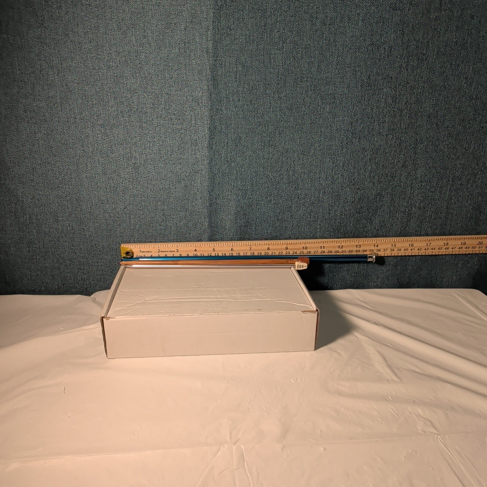 Boye Size 5 Aluminum Knitting Needle 14 Inch Single Point Teal Blue 6328 Vintage