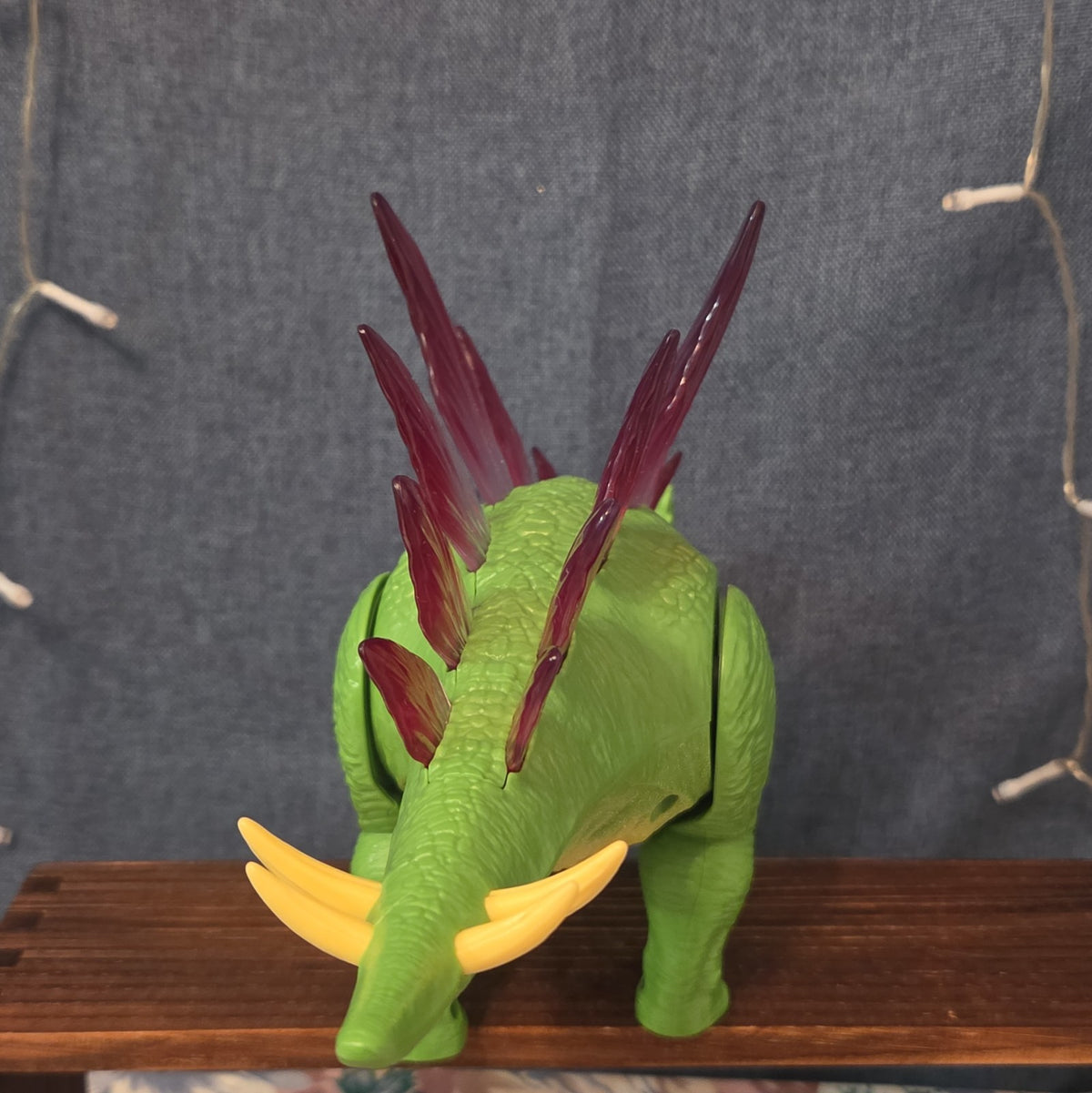 Zuri Inc Stegosaurus Walking Dinosaur Light Up Spikes 12.5