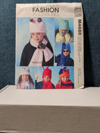 McCall’s M4680 Fleece Accessories Pattern Kids’ Hats Scarves Mittens | Uncut '04