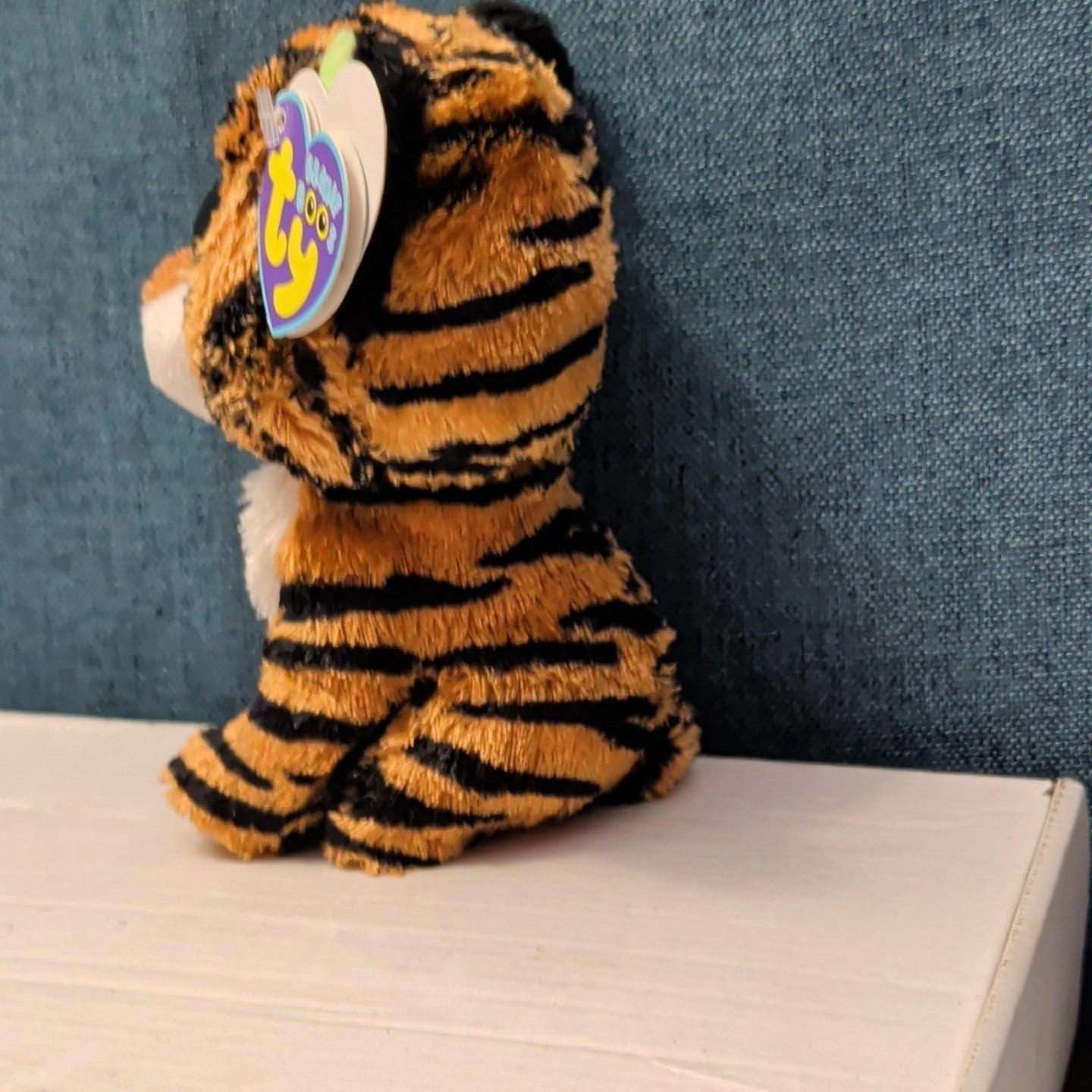 Ty Beanie Boos STRIPES Tiger Plush | 6" Size with Purple Mint Tags | Mint