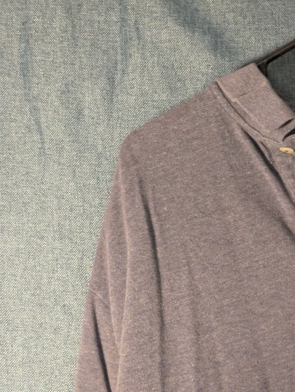 Vintage 90s Polo Ralph Lauren Shirt Men's Large Gray Red Pony Logo Cotton