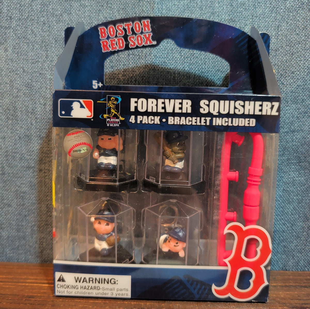 Forever Collectibles MLB Boston Red Sox Squisherz 4 Pack Figures