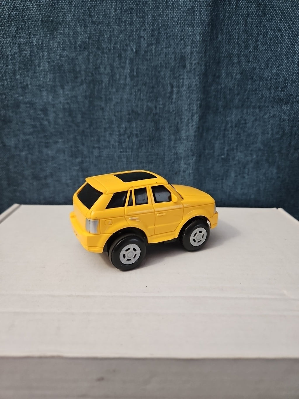 Motorized Yellow SUV Toy Car | Battery Operated Range Rover Style | 3" Vehicle