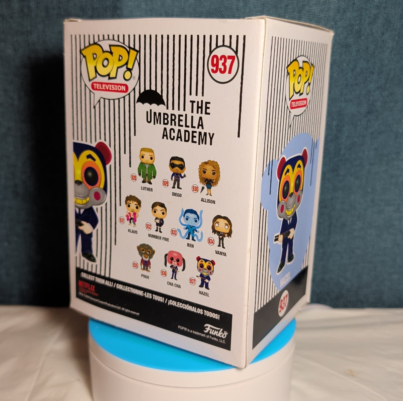 Funko Pop Television Umbrella Academy 937 Hazel Mask Figure in Box w Protector