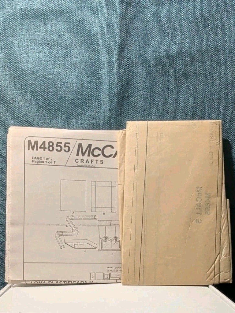 McCall's M4855 Baby Nursery Decor Pattern '05 Bedding Quilt Bumper Stacker UNCUT