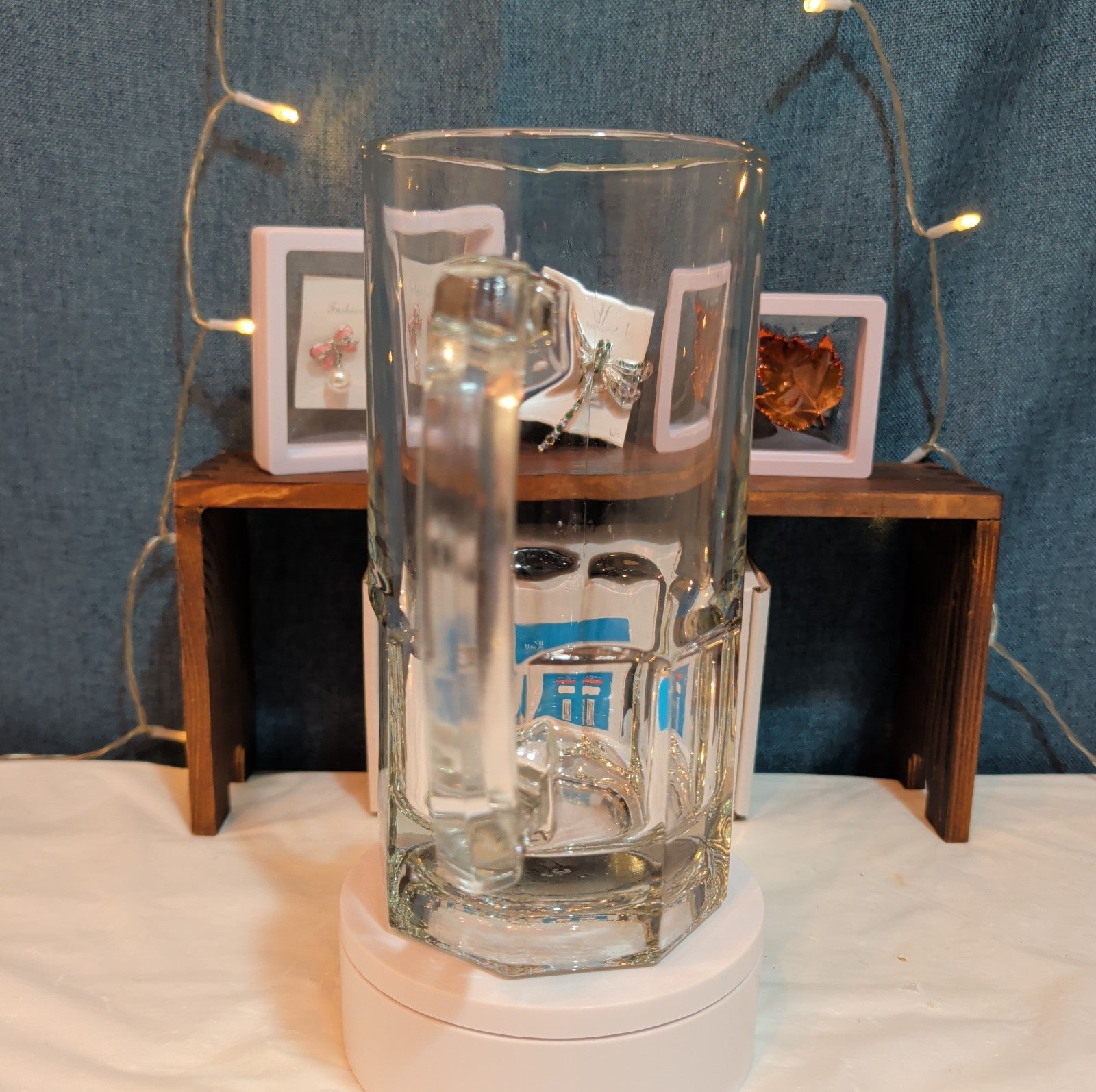 Libbey Gibraltar Super Mug 8-Inch Heavy Glass Beer Stein Vintage