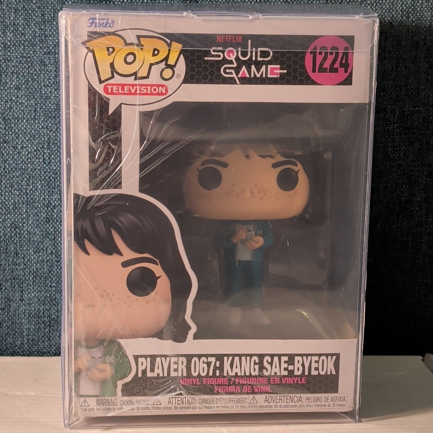 Funko Pop Squid Game Player 067 Kang Sae-Byeok 1224 Figure in Box with Protector