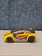 Hot Wheels Super Gnat | 2013 HW Stunt Track Aces | Yellow #55 Race Car