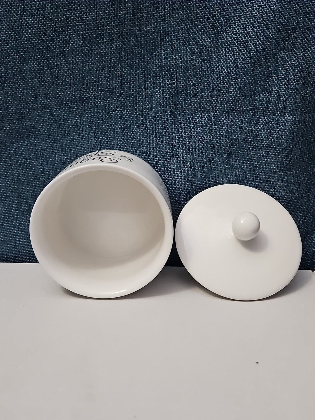 Ceramic Sugar Bowl with Lid | "Sugar & Spice"