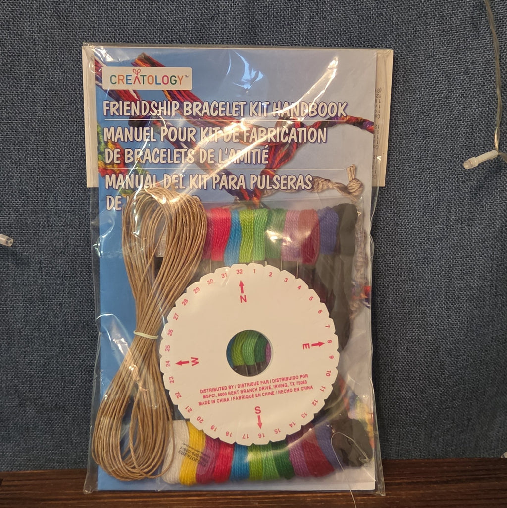 Creatology Friendship Bracelet Kit 15Pc Floss Hemp Wheel Y2K Craft