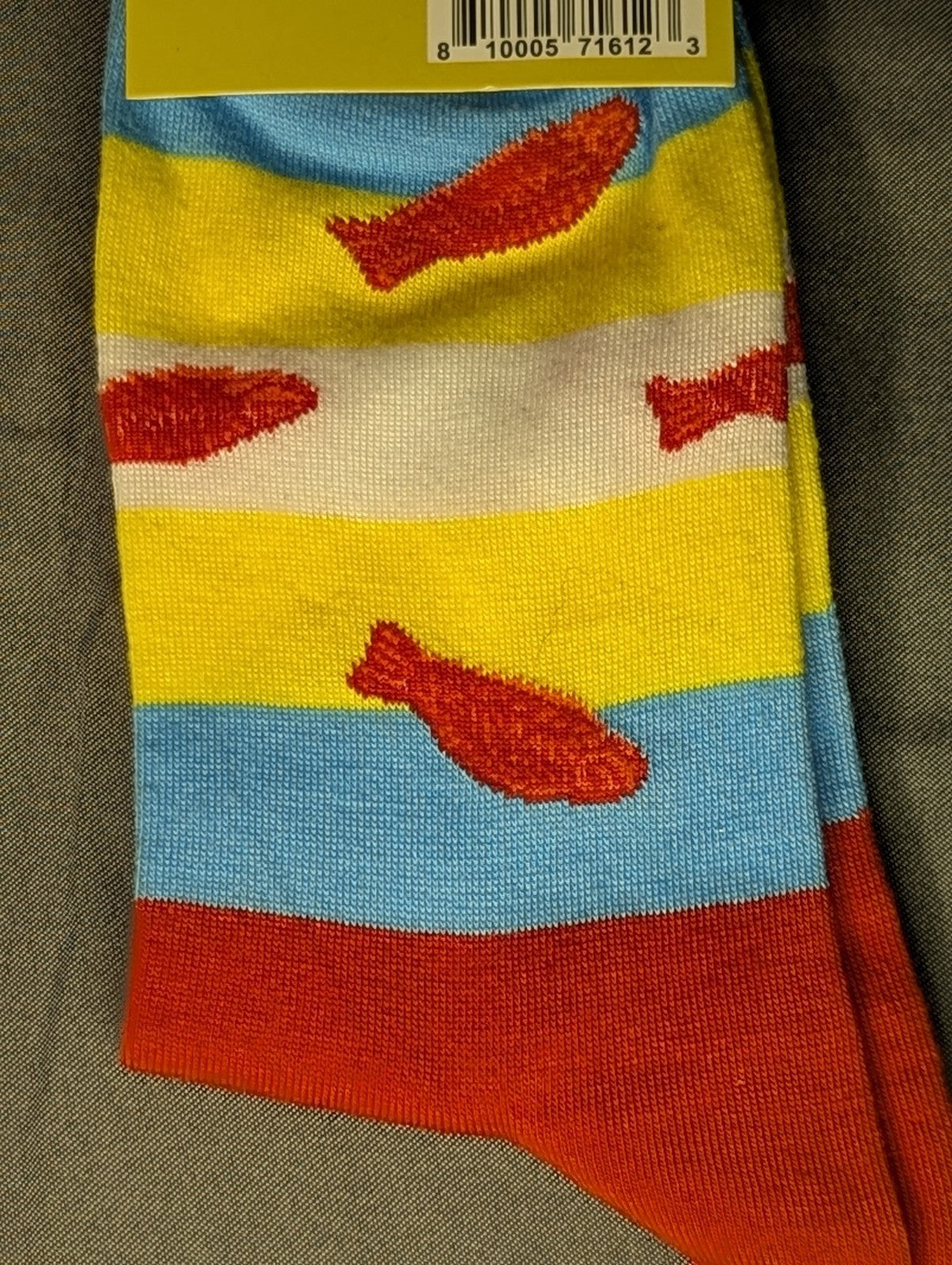 Odd Sox Swedish Fish Socks Crew Novelty Candy Licensed