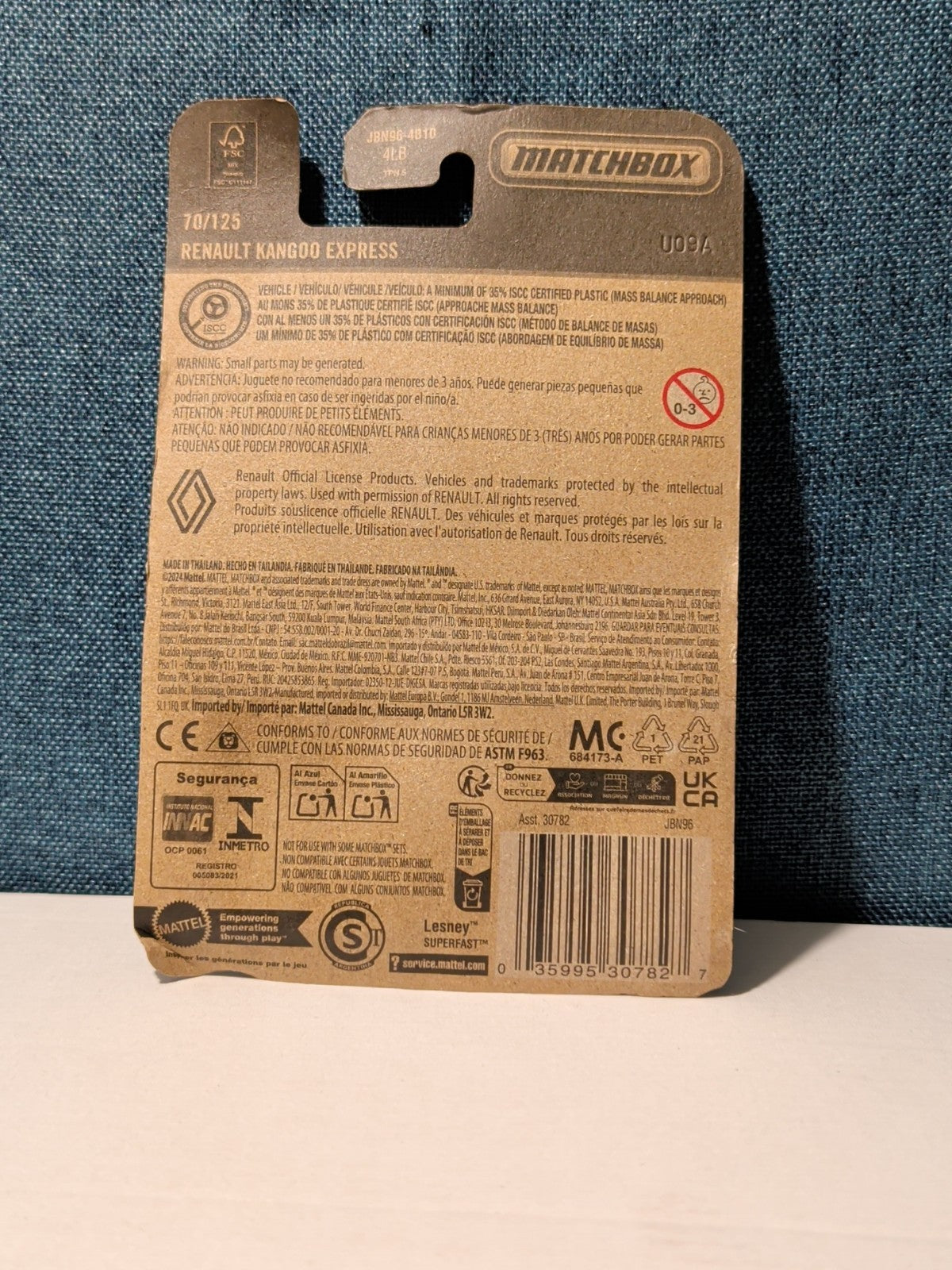 Matchbox 2025 Renault Kangoo Express | Short Card | Green City Services | 70/125