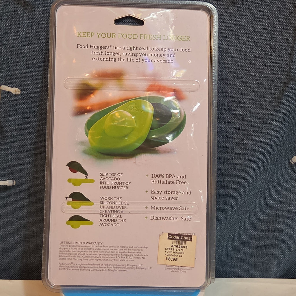 Farberware Food Huggers Silicone Avocado Saver 2-Pack BPA-Free