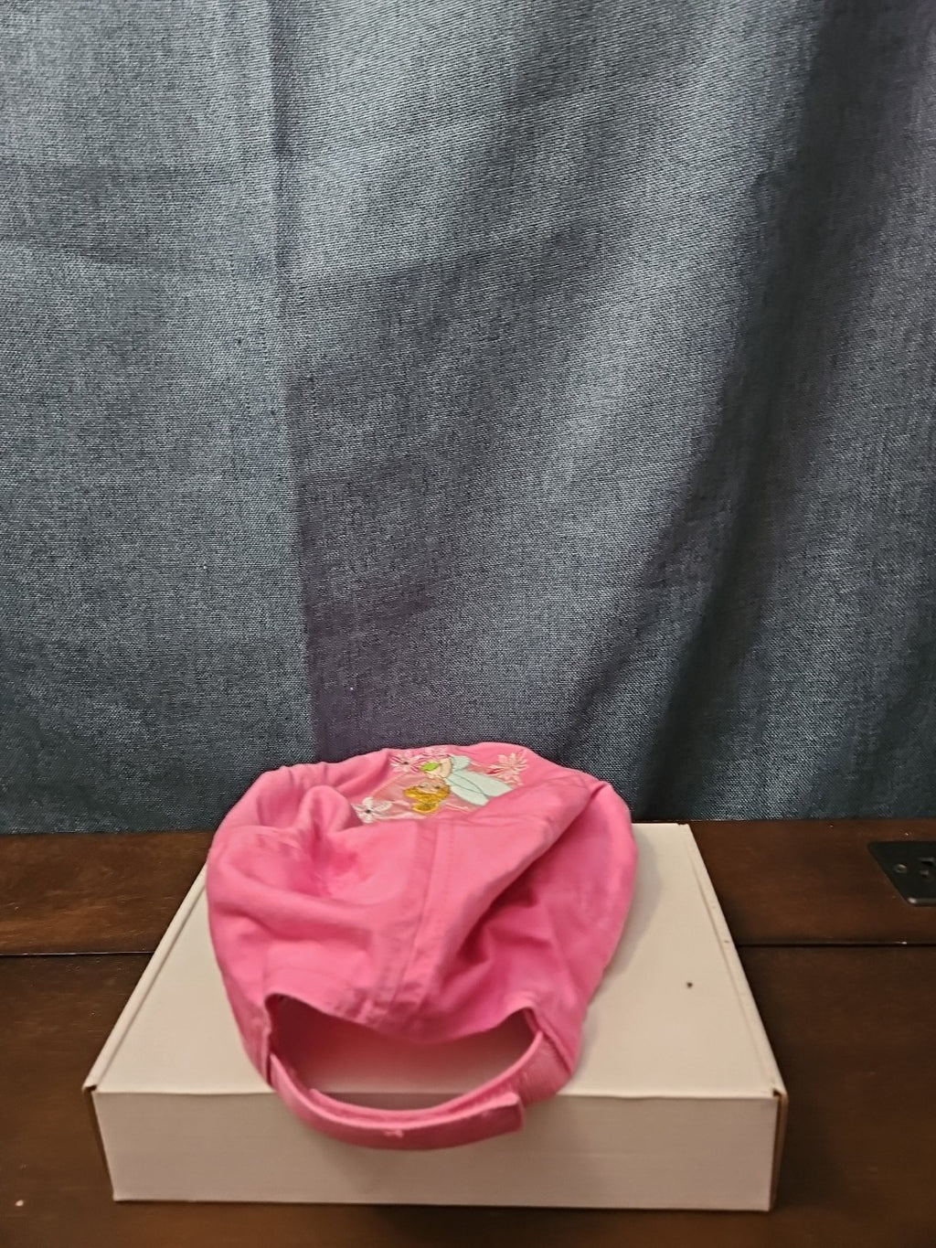 Disney Tinker Bell Hat Pink Baseball Cap "Cute but Feisty" Y2K Embroidered