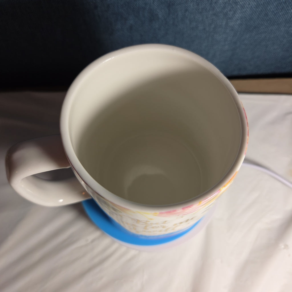 Mary Square Hope Mug Floral Ceramic Cup