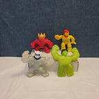Goo Jit Zu Heroes Marvel Set of 4 Hulk Iron Man Pantaro Blazagon Squishy Toy