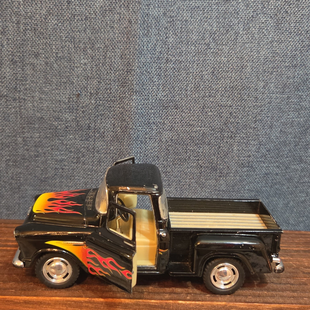 1955 Chevy Stepside Pickup Truck Diecast 1:24 Flames Hot Rod