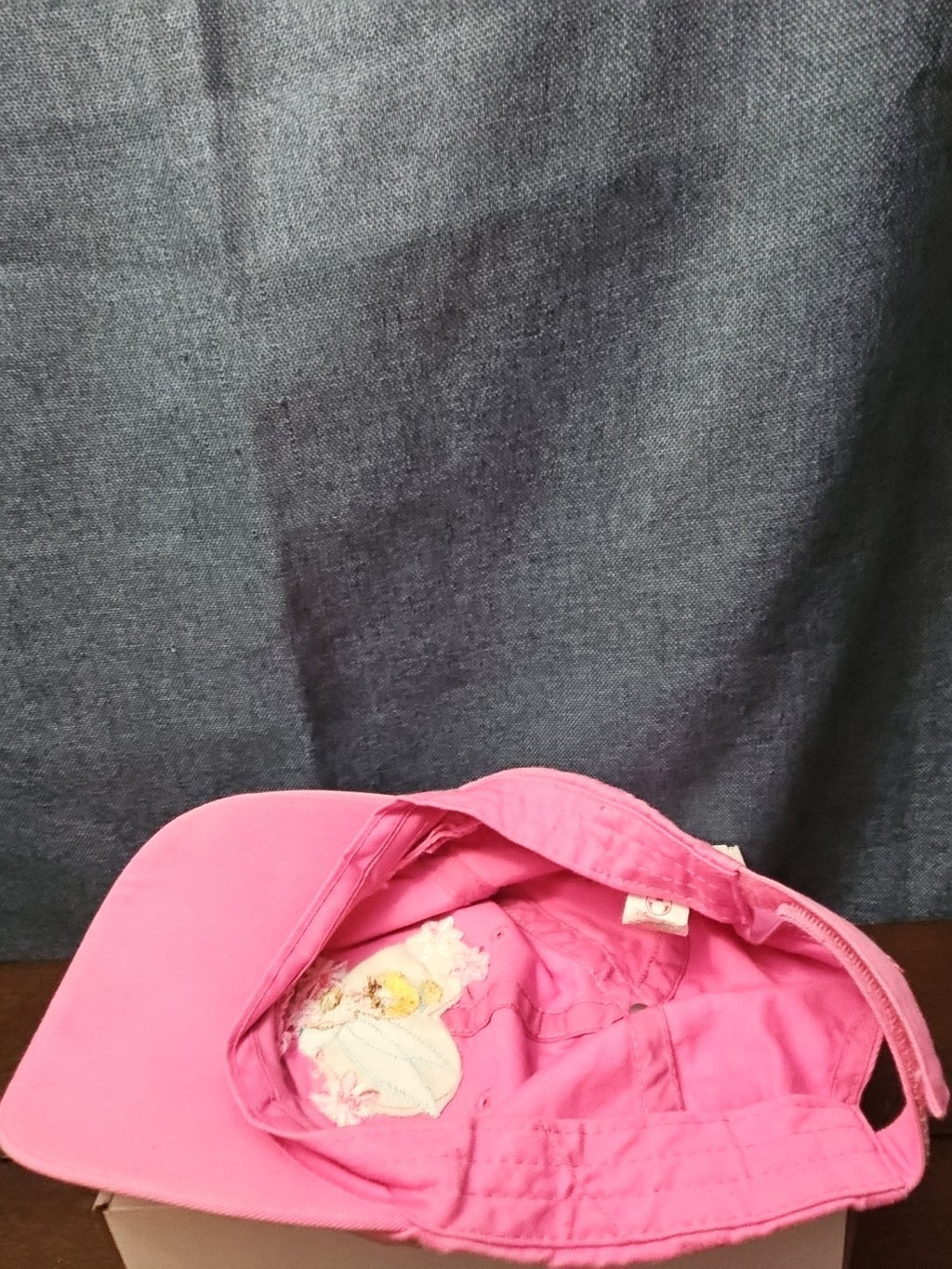 Disney Tinker Bell Hat Pink Baseball Cap "Cute but Feisty" Y2K Embroidered