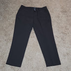 Zac & Rachel Black Dress Pants 14 Pleated Pocket Stretch Career NWOT