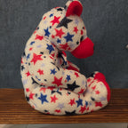 Ty Beanie Baby Red Patriotic Star Bear Plush 2003