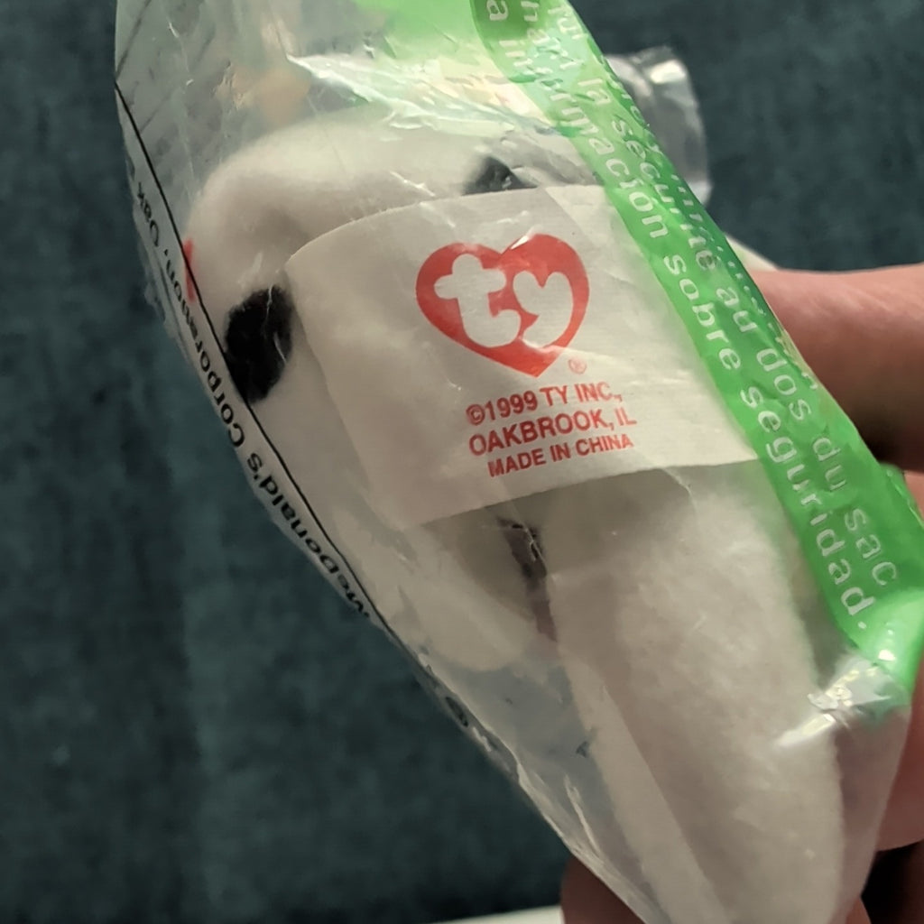 Ty Teenie Beanie Baby Dotty the Dalmatian #4 McDonald’s 2000 Sealed New Dog Toy