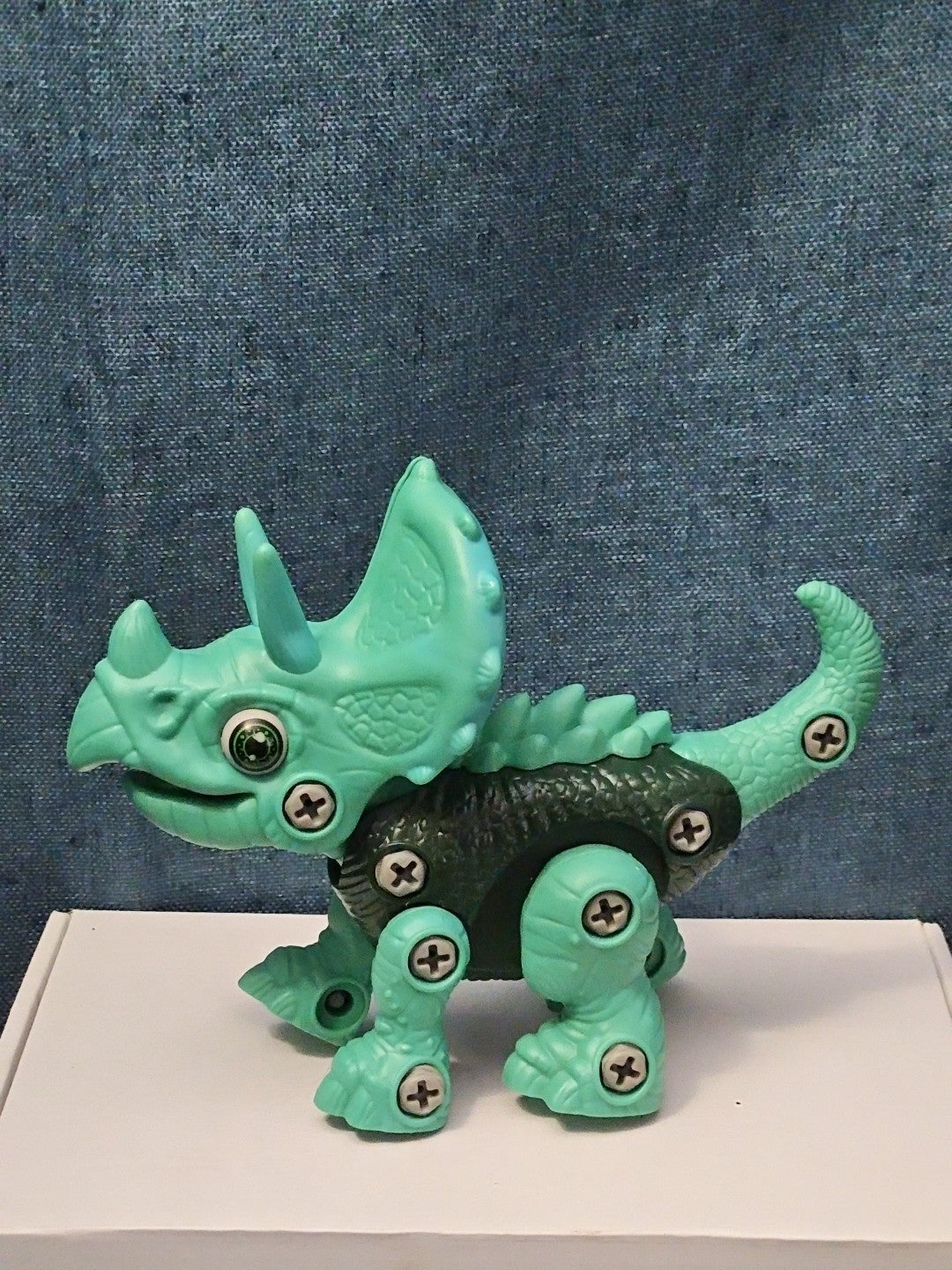 Take Apart Dinosaur Triceratops Figure Only | Green DIY Building Toy