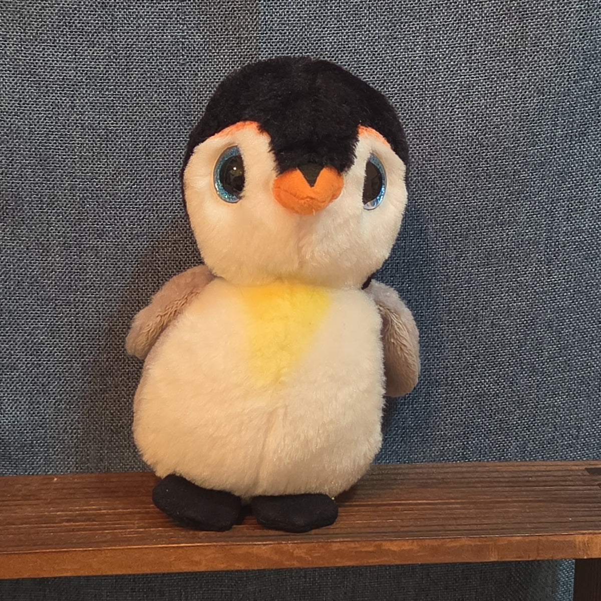 Ty Pongo Penguin Plush Beanie 6" Big Blue Eyes Y2K