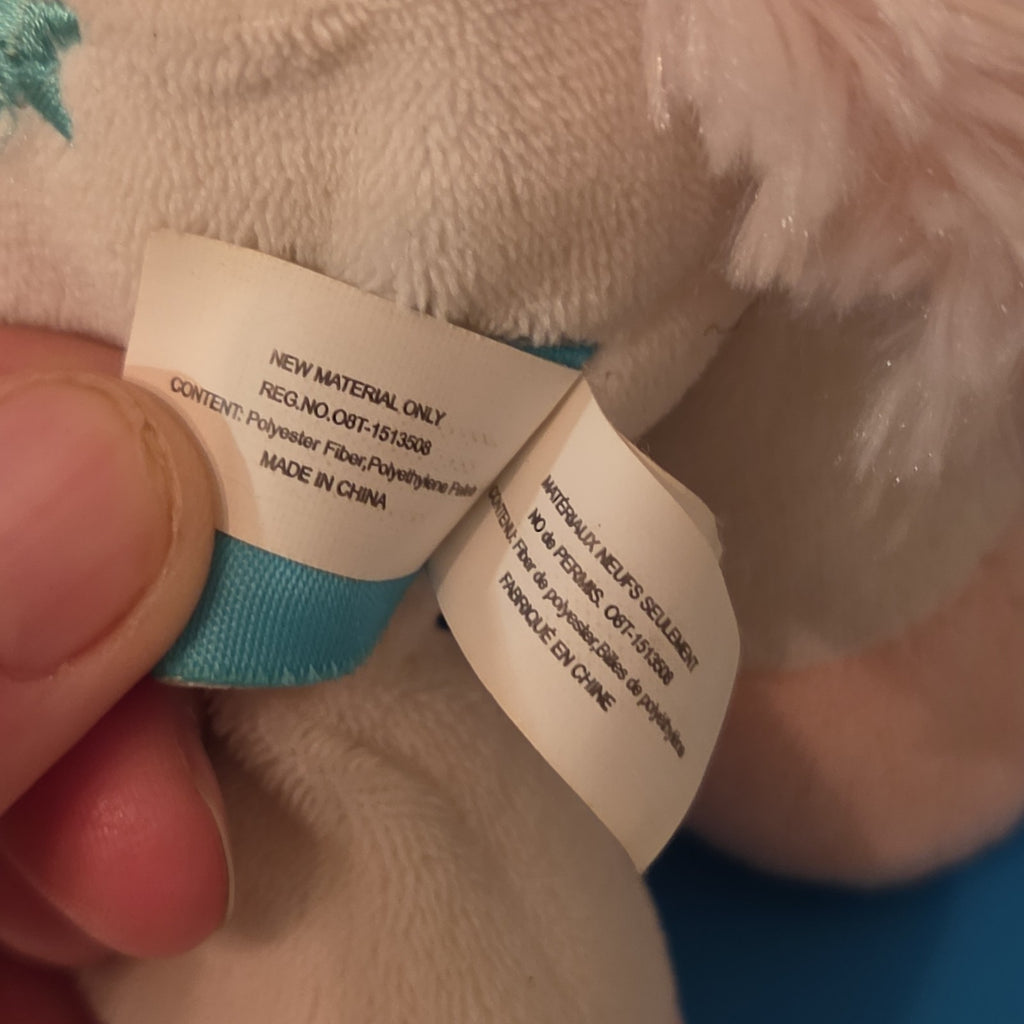 Manhattan Toy White Pink Unicorn Plush Rainbow Stars