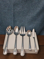 Reed & Barton KENDALL 5-Piece Serving Set | Hostess Host Set | 18/10 Stainless