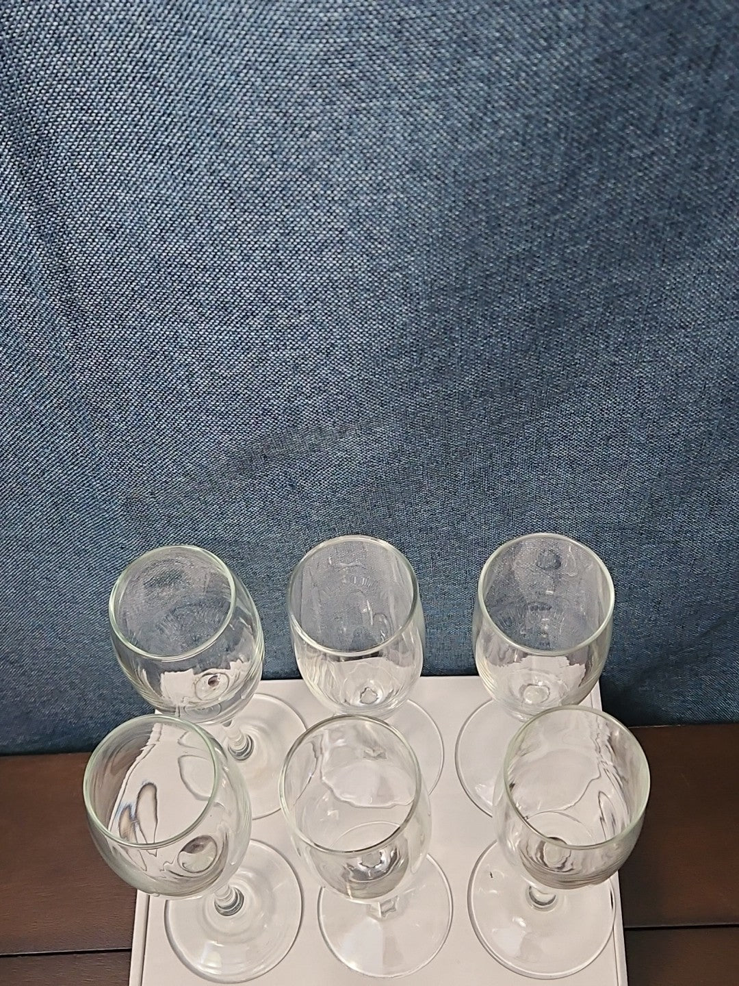 Set of 6 Classic Champagne Flutes | 6oz Trumpet Shape | Elegant Clear Glass Stem