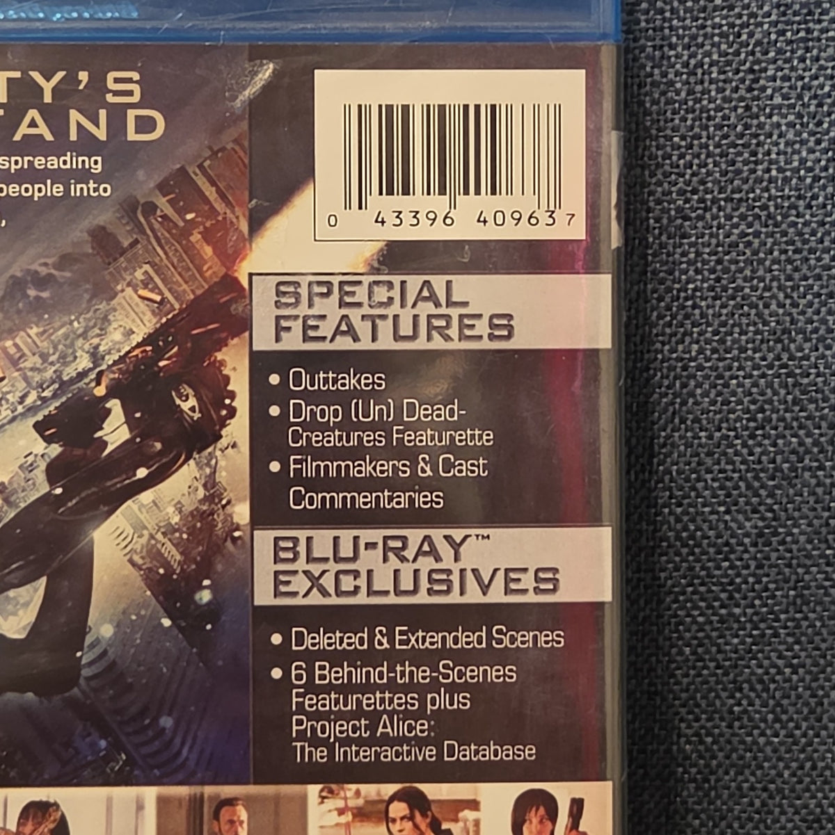 Resident Evil Retribution Blu-Ray Milla Jovovich