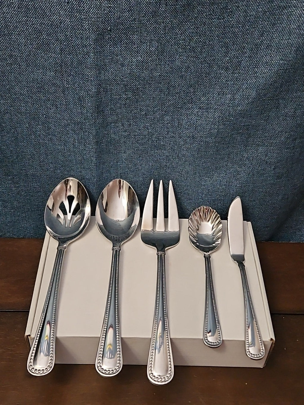 Reed & Barton KENDALL 5-Piece Serving Set | Hostess Host Set | 18/10 Stainless