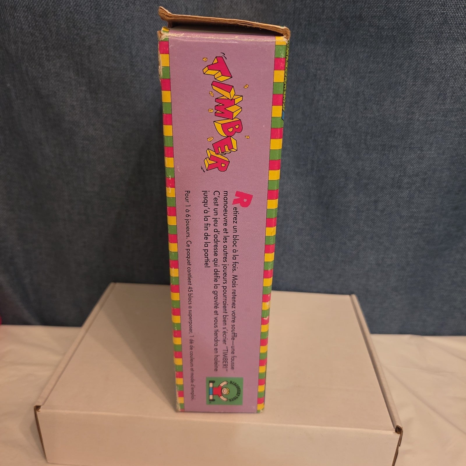 Vintage Discovery Toys Timber Wooden Block Stacking Game