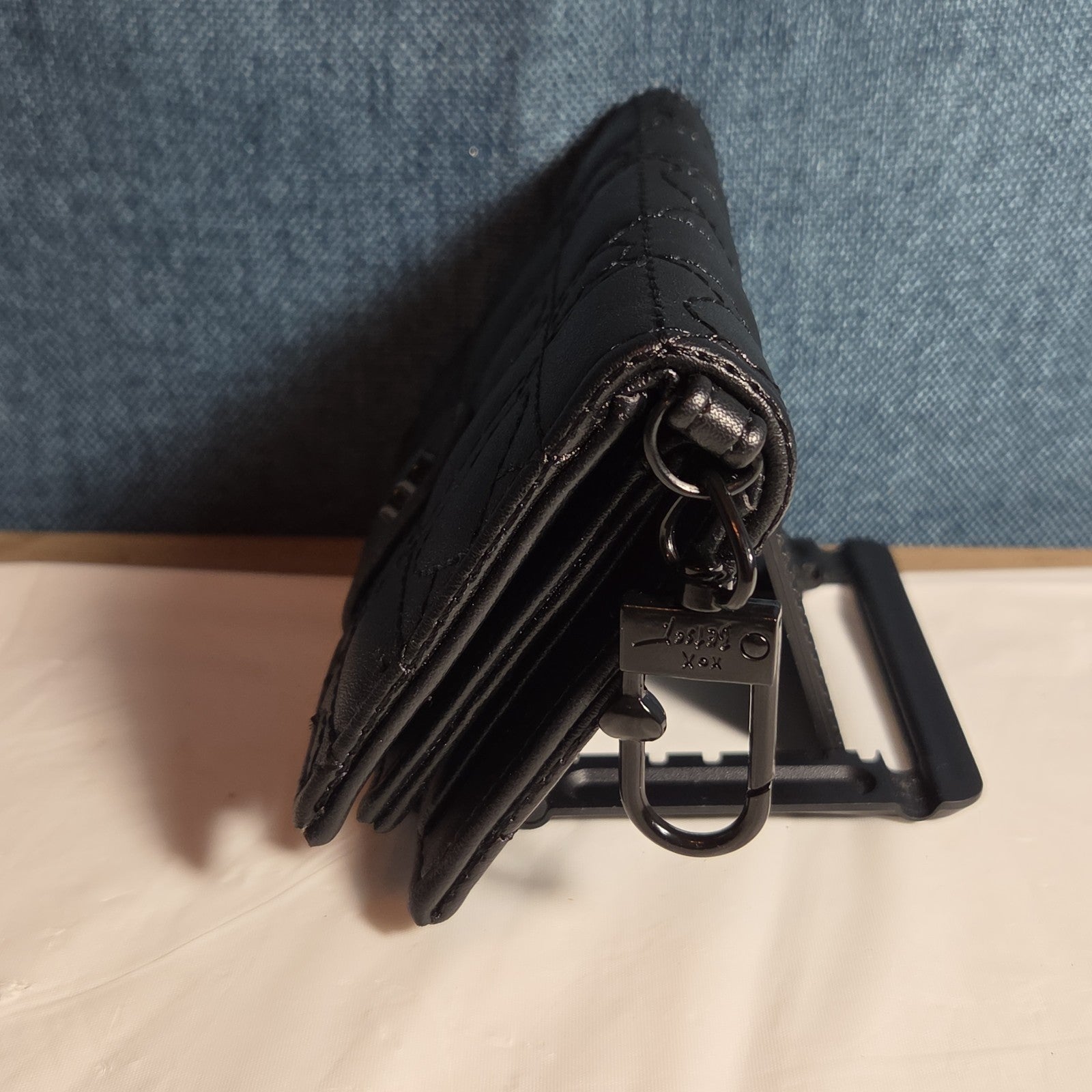 Betsey Johnson Luv Betsey Heart Quilted Wallet Y2K Goth