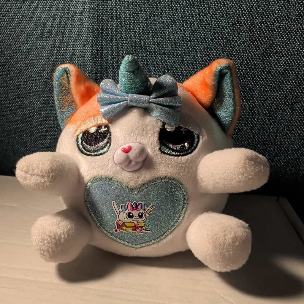 Zuru Rainbocorns Kittycorn Series 2 Exotic Cat 4" Plush Glitter Horn Wings CLEAN