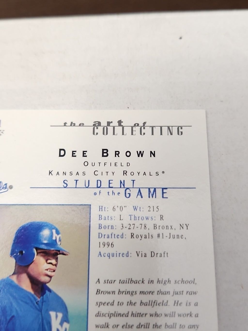 2000 Topps Gallery - Students of the Game Dee Brown #131