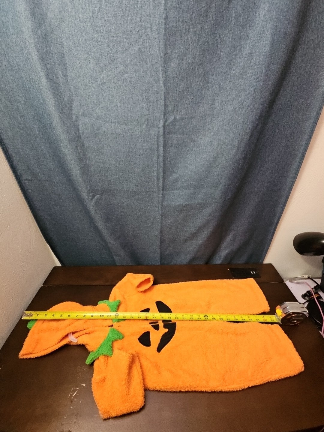 Hyde & Eek Baby Pumpkin Costume 12 Months Plush Zip Up Jack O Lantern Hooded