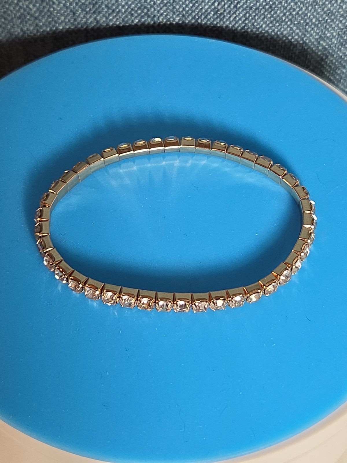 Crystal Bracelet Bangle Stretch Bling Single Row Rhinestones Bracelets For Women